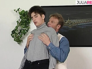 Hot MILF Takes Giant Dildo in Both Holes - Anal & DP Action