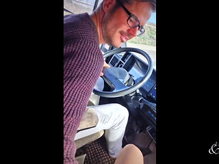 Selfpleasure with Hughe Orgasm at the Passenger Seat While Driving