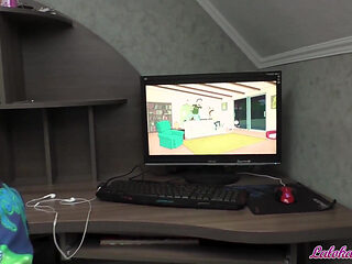 Boyfriend distracted from Rick and Morty for the passionate fucking