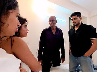 Indian Desi Teen Girl Mohini Srimoyee Aman Jamal Lesbian and Hardcore Sex with Her Boyfriend Fucking Video Foursome