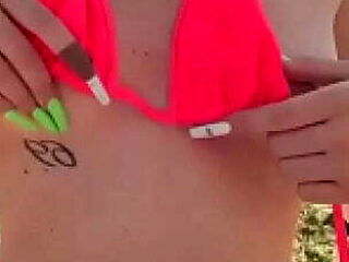 Hot Beach Sex - Darcy Dark & Carbosha Fuck in Public