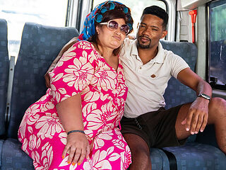 Extreme Fat Belly Mature Interracial Ass Fucked in My Van