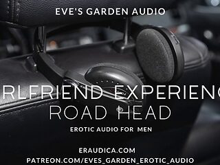 Girlfriend Experience: Road Head - Blowjob Sounds Only - Erotic Audio by Eves Garden