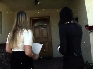 Aurora Snow & Amber Rayne Deepthroat Huge Black Cock