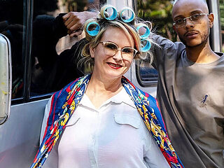 Tattooed Busty Mature Gets Rough BBC Anal Destroyed on Bus - Tiffany Montavani