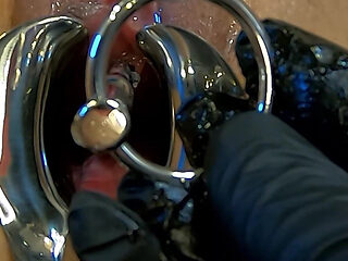 Japanese Slave Training: Dildo Machine - Vaginal Speculum Open Vagina - Urethral Training -
