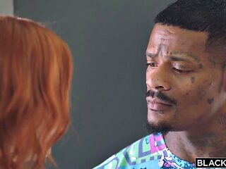 Maitland Ward, Big-Tits Redhead MILF, Rides Jason Luvs BBC in Intense Interracial