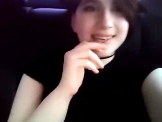 Marie Purr Starts Fingering Wet Pussy in Taxi