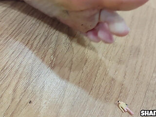 Tiny Man Is Punished Female Domination Giant Foot Fetish