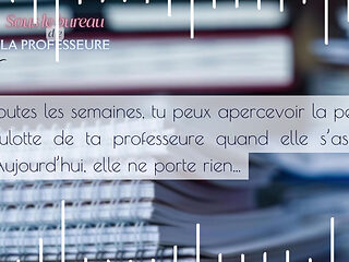 The teacher fingers herself under her desk - French audio JOI sexy teacher