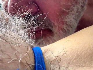 Missionary Fuck with Ultra Close Pussy Shots - Amateur Hairy European Couple