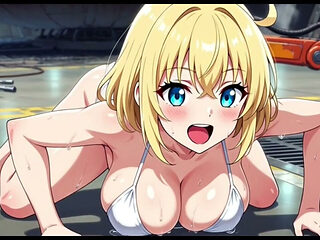 Cute Girls in Space Yard, Ai Animation