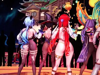 Genshin Impact - Lantern Rite Fuck Fiest Gangbang Genshin Girls Creamed - 3D Hentai Animations