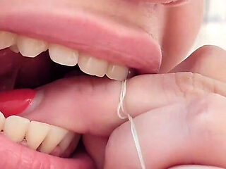 4K Dental Hygienist Routine Mouth Fetish Closeups Naked