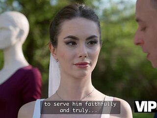 Liz Oceans Stunning Young Bride Physique Grinds on Her Husband Nikki Nuttzs Cock Outdoors