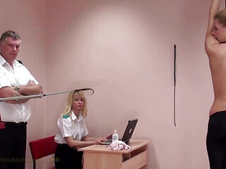 Ally2 Spanking Machine - Bare Back Whipping