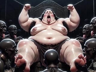 SSBBW Queen Covered in Slave Tongues - Intense Body Worship Orgasms