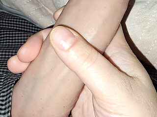 Step mom handjob massive dick while get a decision