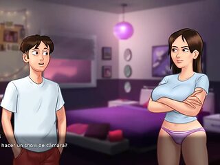 Stepsis in 3D anime game gives me a handjob