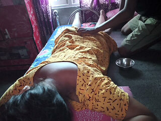 Trailer step sister body massage and  Sex room