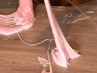 Giantess Size 16 Feet Making Perfect Slime From Scratch Asmr Foot Play