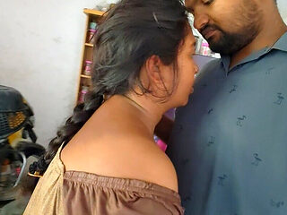 For the First Time, a Stepbrother Showed His Penis to His Elder Stepsister and Created a Romantic Mood by Kissing Her Lips