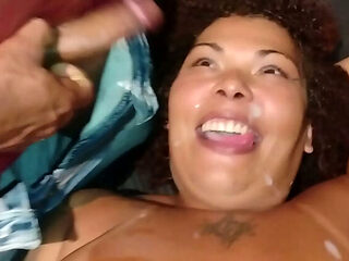 Grazy Sapeca's wild birthday party ends with a messy milk bath and gangbang blowjob