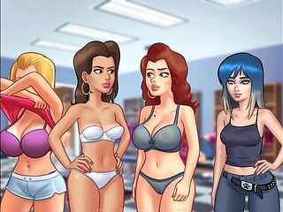 Young 18-year-olds in anime-themed public scenes