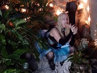 Blu fairy takes huge cock for the first time