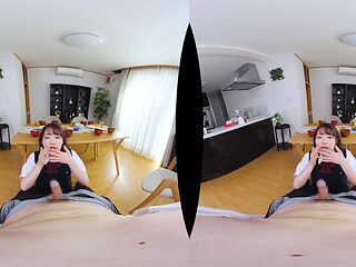 Bitch gives wam blowjob and handjob in pov scene
