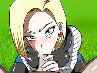 Dragon Ball - Android 18 - POV Blowjob Part12