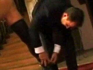 Tattooed girl humiliating pussy tightening