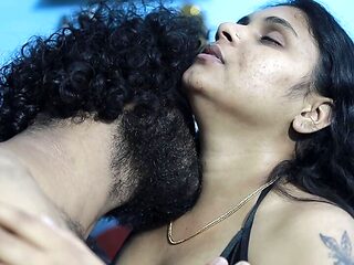 Blindfolded sex by Vaishnavy and Sharun Raj, Mallu couple hot blindfolded sex, Mallu couple hot romance in bikkini and sex