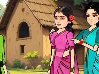 Busty Indian Girl Secret Affair - Cartoon Blowjob to Big Dick Boyfriend