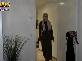 Turkish Stepsister With Hijab Wants Sex Before Parents Come Back Home