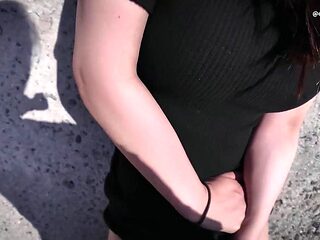 Asian Babe Masturbates in POV Outdoor Scene
