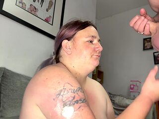 Cum Slut Takes Huge Facial!