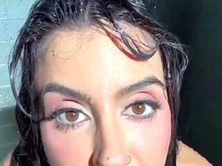 Lena The Plug Playing With A Dildo In The Shower