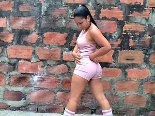 Stretching Outside and Peeing My Gym Clothes