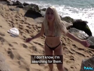 Elite Liz Rainbow at public agent clip