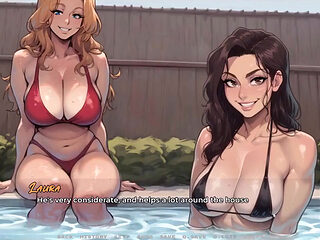 My New Girlfriend Taboo Hentai Game Ep.52 Caught My MILF Neighbor Boob in the Pool Just Next to My Stepmom!