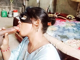 Indian college girl in school uniform kisses the ground for her teacher - Desi student Aisha sucks and strips