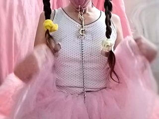 Curly Blonde Teen Records Solo Dildo Masturbation More at