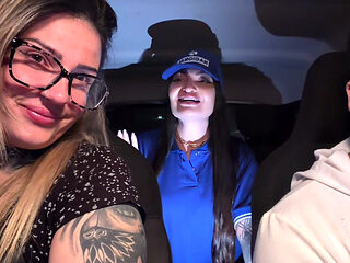 Frenstista Accepted to Give Her Pussy and Got Into the Car When She Took off Her Blouse We Were Surprised and When She Put Her T