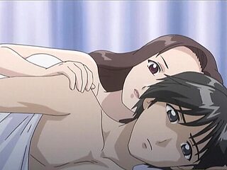 Hairy teenager's first hentai adventure in a raunchy cartoon