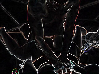 HAIR Pulling Doggystyle on a Neon Night