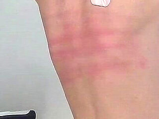 Katie Gold Spanking Machine - Bare Back Whipping