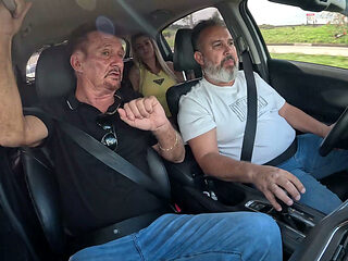 Carlos Urach Makes His Debut with Two Hot Babes Riding Shotgun with Ted.