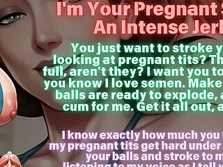 Ai Step-mommy Femdom Audio Song: a Pregnant Belly & Breasts JOI Session to Make You Stroke Your Cock Until Your Fat Balls Expl
