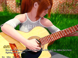 Being a Dik - Going to the Next Step with Cheating Busty Red Head While Learning Her How to Finger Play the Guitar